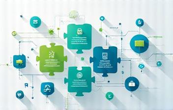 Abstract image representing interconnected software icons.
